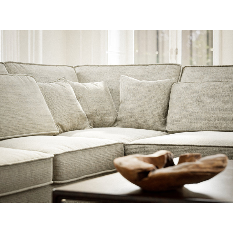 5 Seater Corner Sofa , Right Hand Facing, Beige/Grey