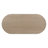 Dining Table, Oval Shape, Double Pedestal, Solid & Engineered Wood, Half-Moon Legs, Vertical Grooves, Natural Grain Finish, Fits Up To Six People-583047311