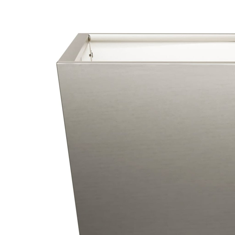 Aldegundo Metal Elevated Planter, Brown, 30cm H x 30cm W x 30cm D