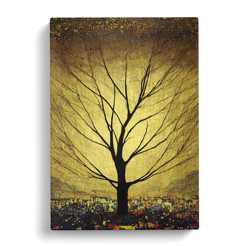 Apple Tree In Gold - Wrapped Canvas, 50cm H x 35cm W x 3cm D