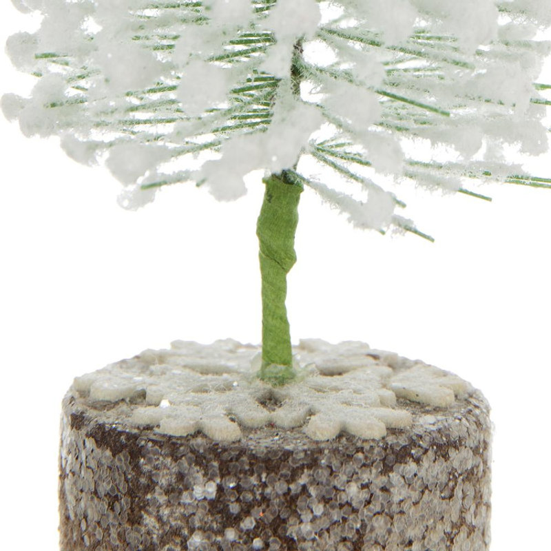 6"H Pine Trees - Set of 12 - White