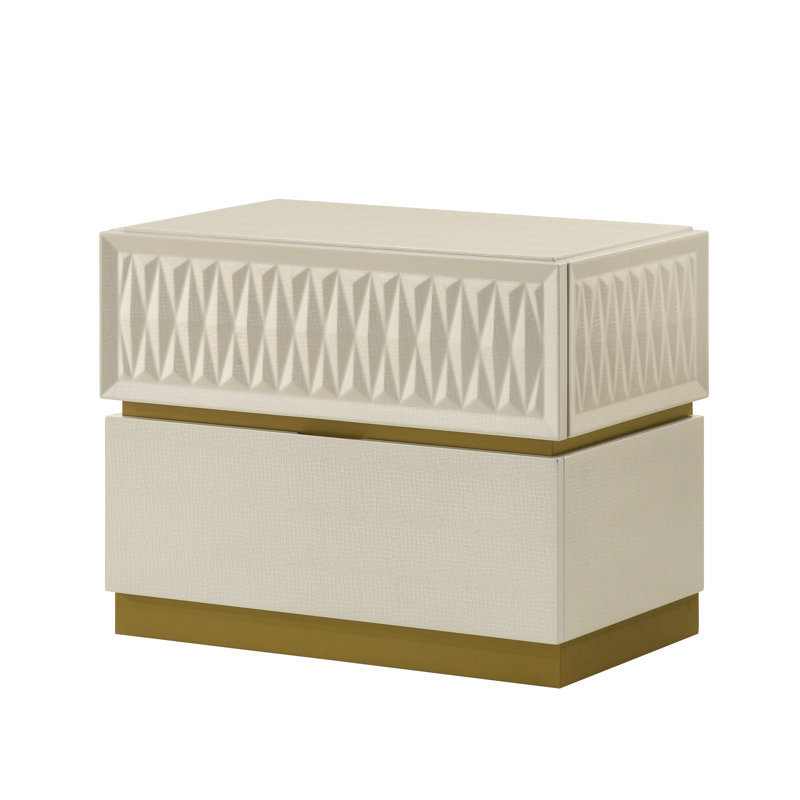Table de chevet Stanbridge crème