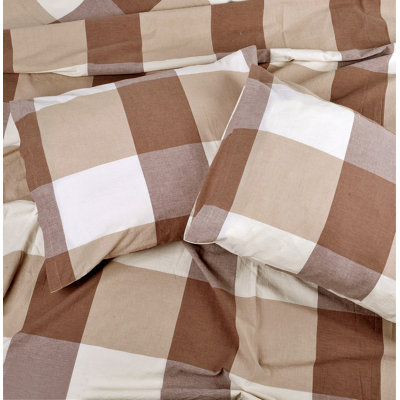 3 Piece Buffalo Washed Cotton Duvet Cover Set