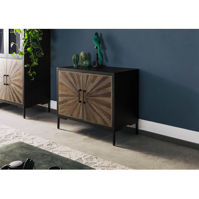 90 cm W Sheesham Solid Wood Sideboard