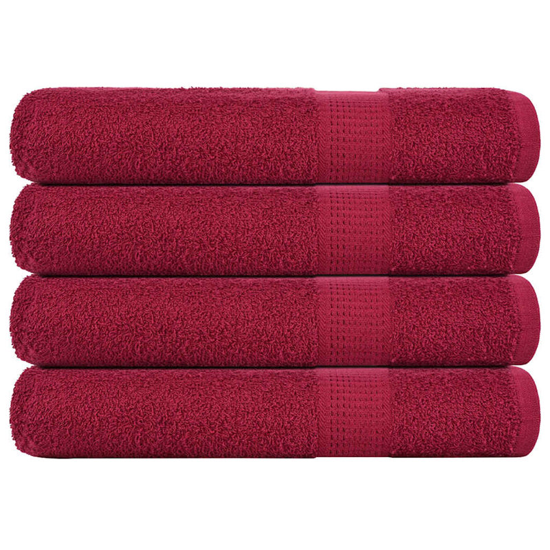Reshod 100% Cotton Beach Towel, Bordeaux