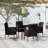Wicker Patio Dining Set with Rectangular Table-1671310935-1648434940-1648434941