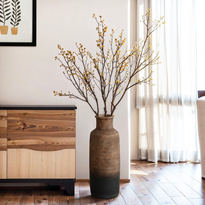  Brown Ombre Terracotta Narrow Vase