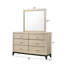 Ensemble de chambre à coucher à très grand lit 6 pièces Yadier: lit, commode, miroir, 2 tables de chevet, commode-1665208704-1676322450