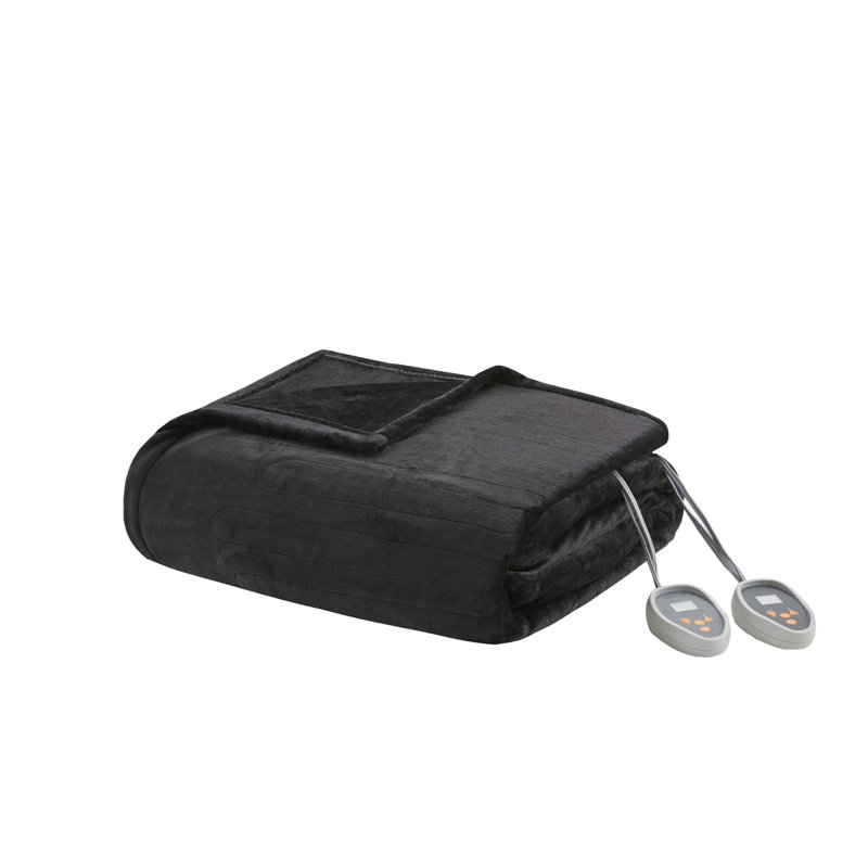 Couverture chauffante ultra-douce chauffante, Grand, Noir