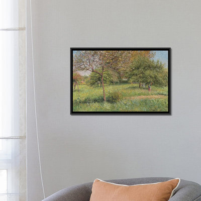 «The Great Walnut Tree, Morning, Eragny, 1901» par Camille Pissarro - Estampe numérique sur toile tendue avec châssis