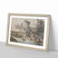 Horses by the Stream by Lang Shining - Picture Frame Art Print-55641929-55641926