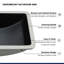 21" L x 14.75" W Bathroom Undermount Sink Black Rectangle Porcelain Ceramic Lavatory Vanity Sink