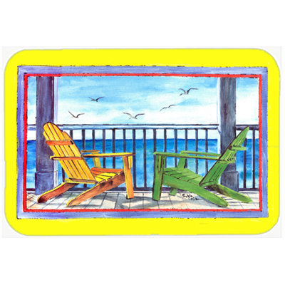 Caroline's Treasures Adirondack Chairs Glass Cutting Board