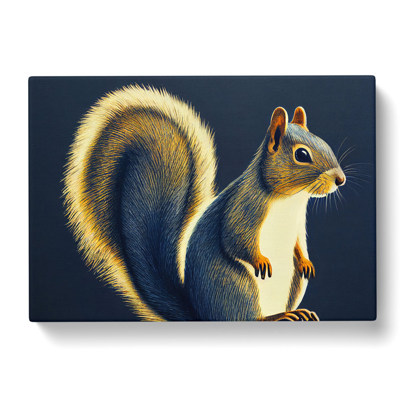 Lovely Squirrel - Wrapped Canvas, 50cm H x 76cm W x 3cm D