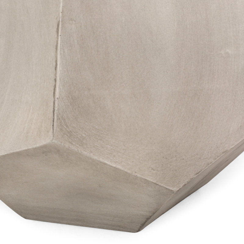 Table d'appoint de jardin en béton gris - style café contemporain