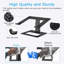 Support pour ordinateur portable, support ergonomique en aluminium pour ordinateur portable réglable en hauteur, noir-54934115