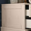 Armoire d'appoint en bois massif gris clair