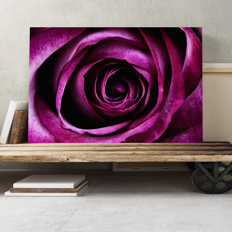 Purple Rose Photographic - Wrapped Canvas, 70cm H x 100cm W