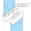 Diecast Cam Action Window Sash Lock with Alignment Lugs, White (1 Set)