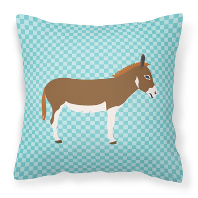 Miniature Mediterranian Donkey Throw Pillow
