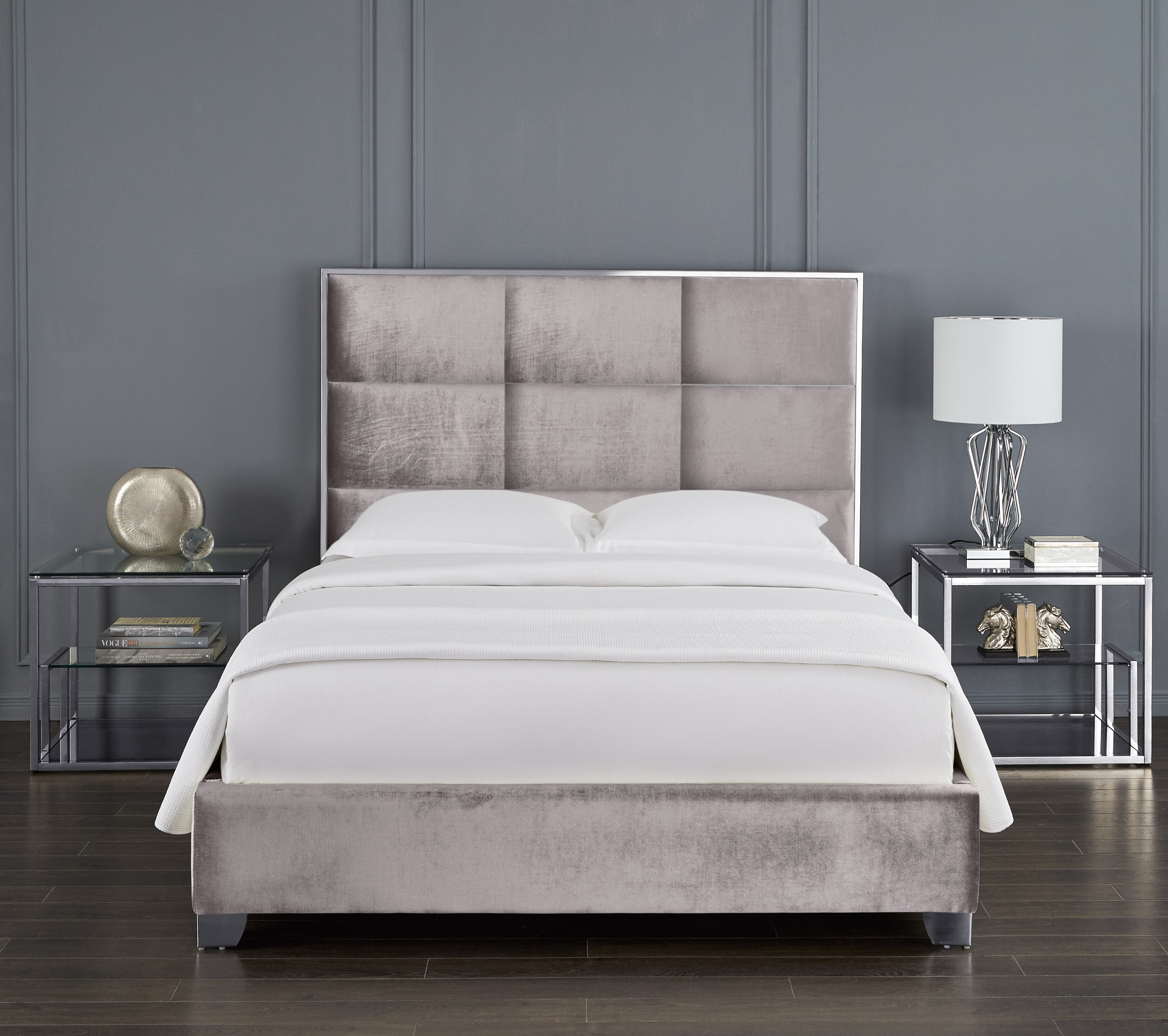 Orren Ellis Dubose Upholstered Metal Bed | Wayfair