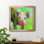 «Colorful Quirky Pig», peinture sur toile encadrée-1187901981-1187901983