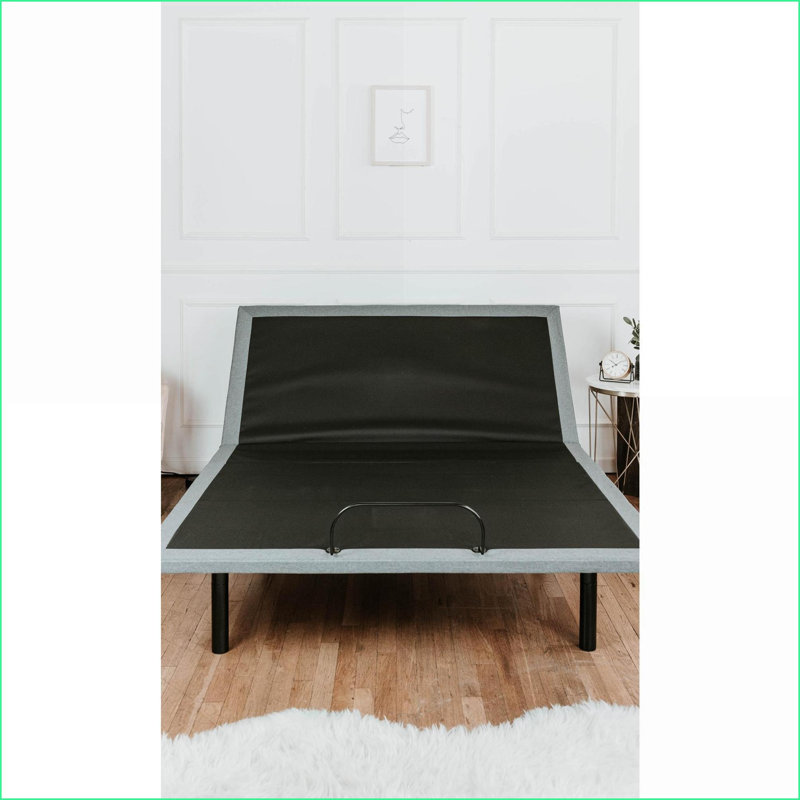 Twin XL Adjustable Bed Base with Head &amp; Foot Positions – Tool-Free Assembly, USB Ports, Massage &amp; Under-Bed Light