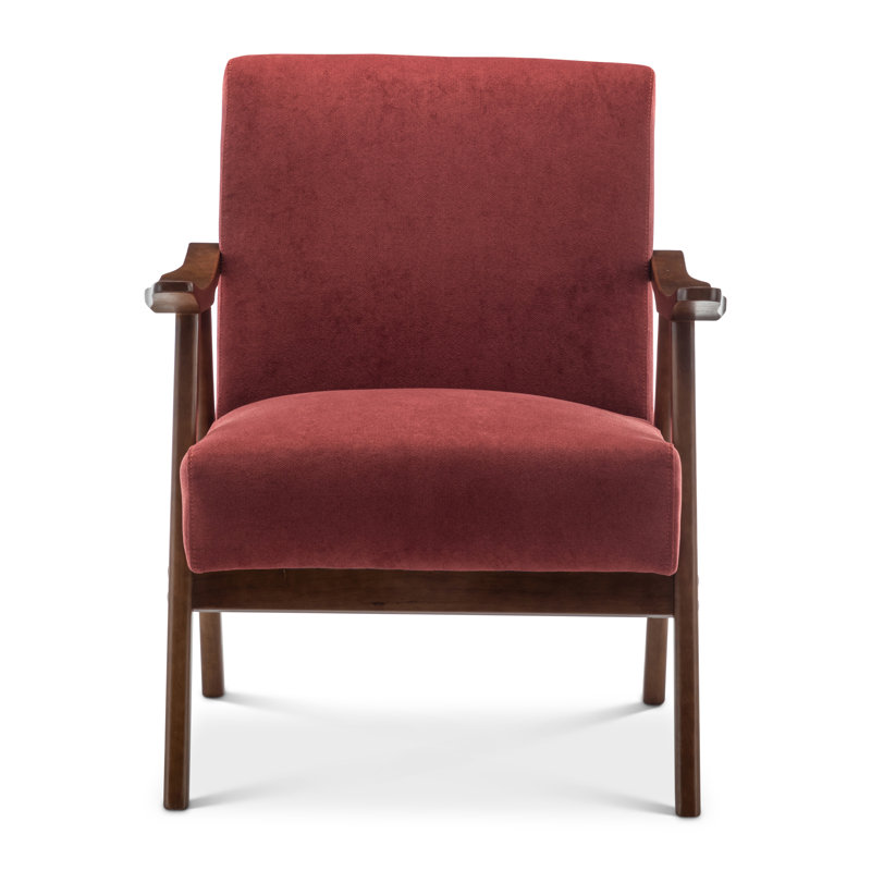 Gabar 75Cm Wide Armchair, Burgundy Poly-cotton 