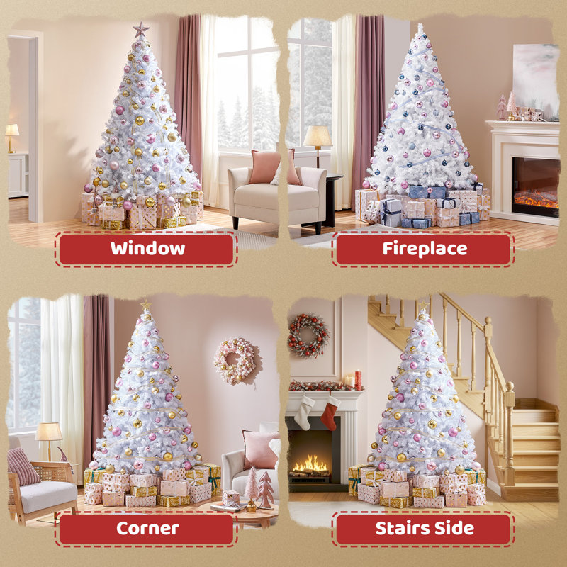 Annilee Cashmere Spruce Artificial Christmas Tree, 7'