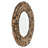 Wood Round Wall Mirror