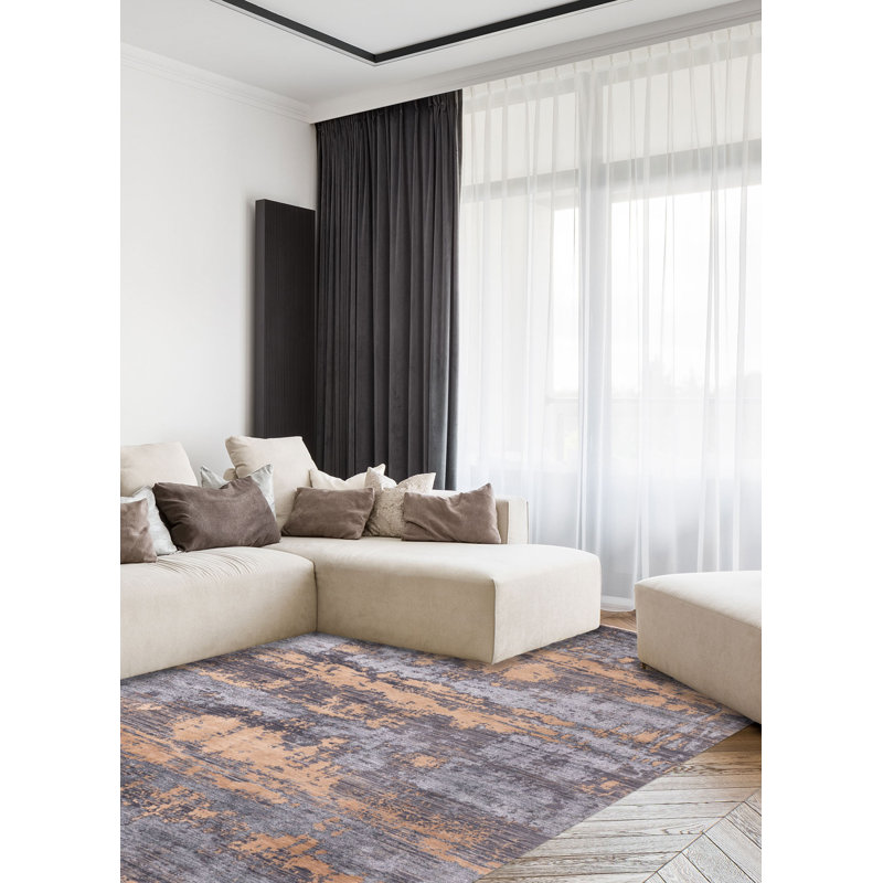 Tapis gris Legacy 8 pi 9 po x 11 pi 11 po