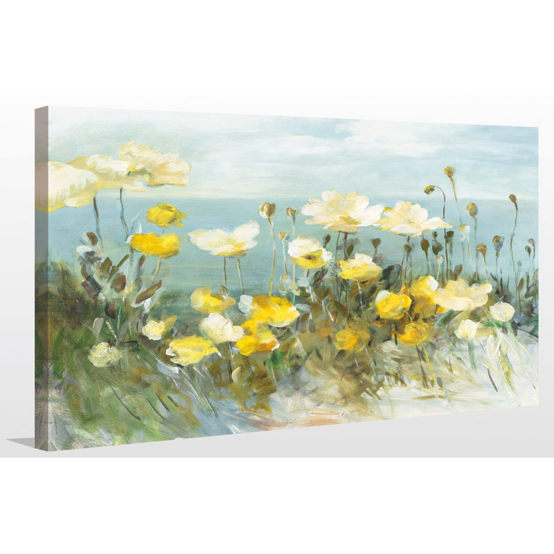 " Field Of Poppies Bright ", 24" H x 40" W