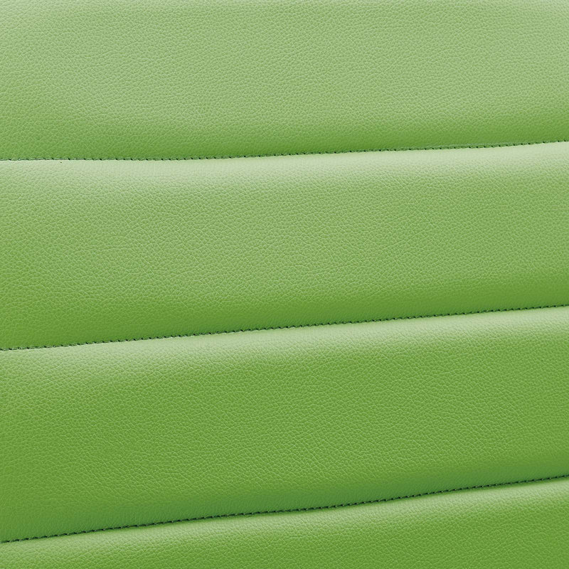 Modway Ripple Armless Mid Back Vinyl Office Chair, Bright Green