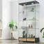 Vitrine moderne en verre avec grands tiroirs-1137119023