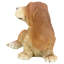 Figurine chiot basset en brun