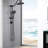 Wall Mounted Dual Shower Head System With 10" Rain And Handheld - Matte Black Metal Adjustable Spray Patterns