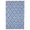 Tapis intérieur / extérieur tissé à la main Crisscross