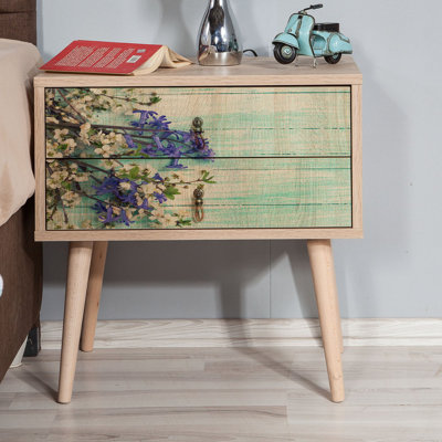 Saravia 2 - Drawer Nightstand in Brown