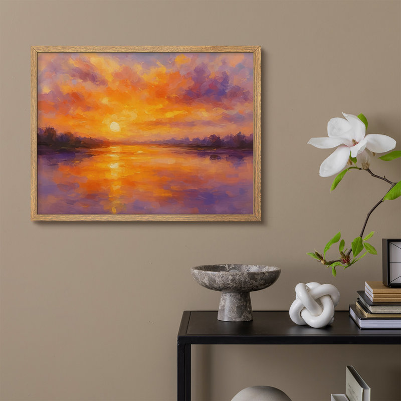 Reproduction de paysage encadrée pour la maison 12 po x 16 po, H 12 po x l 16 po, Naturel
