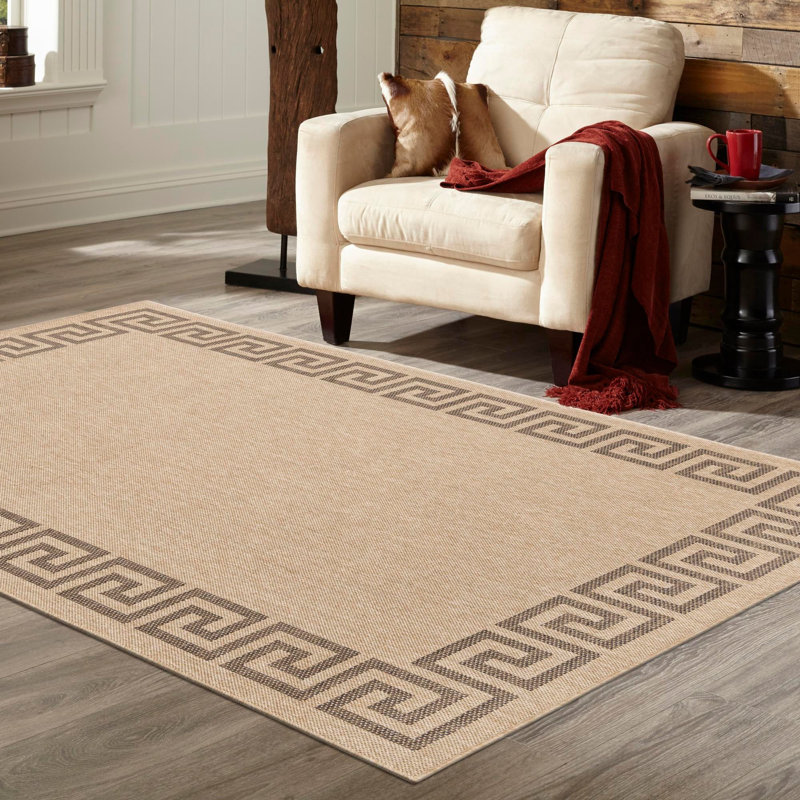 Tapis de couloir contemporain de couleur naturelle Sheglita, Rectangle 9 pi 2 po x 12 pi