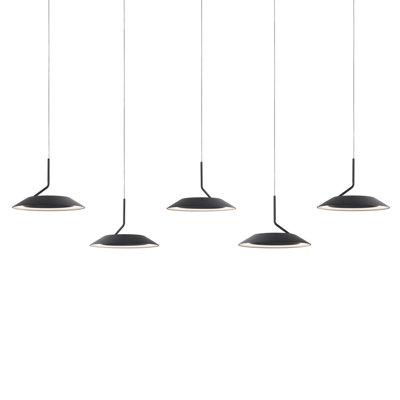 Luminaire suspendu en grappe 5 lumières Royyo