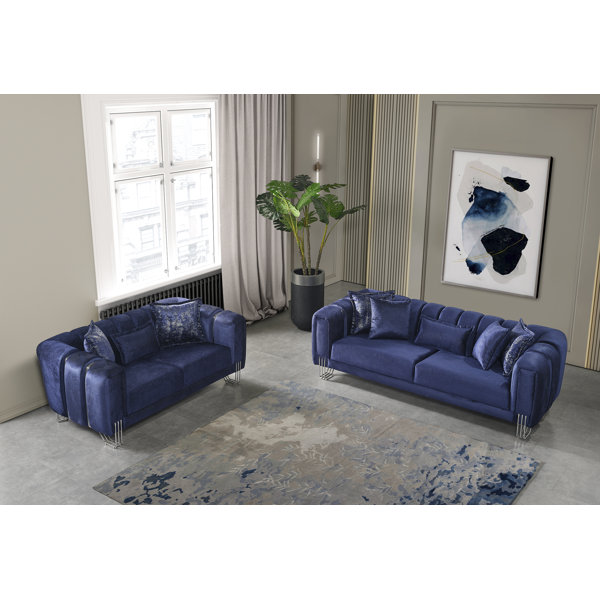 Red Barrel Studio® 2 - Piece Velvet Living Room Set - Wayfair Canada