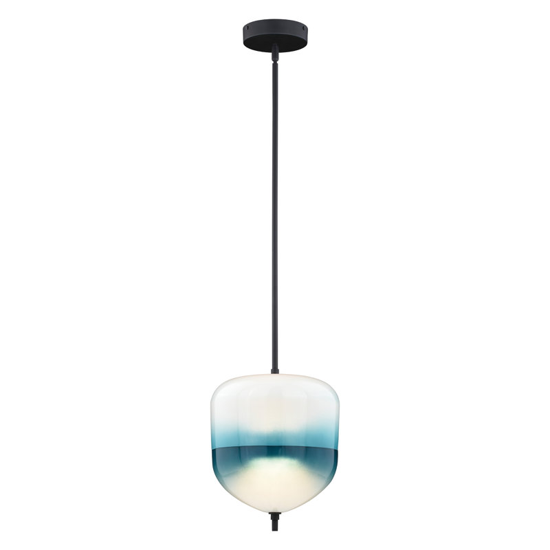 Merci 1 - Light Oil Rubbed Bronze LED Single Pendant, 18" H x 9.25" W x 9.25" D