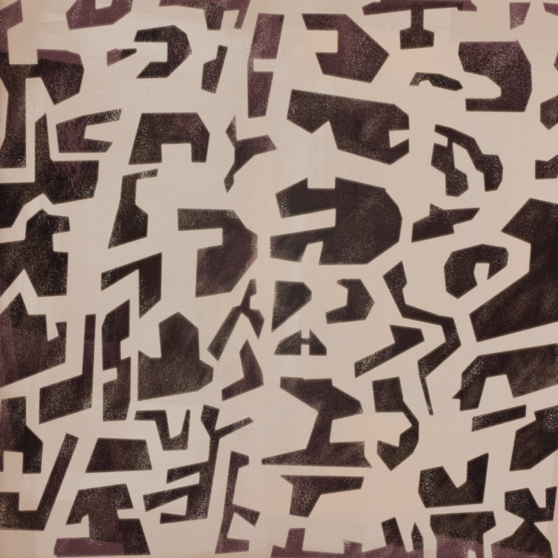 Block Onyx I Print by Coup D'Esprit, 48" H x 48" W x 2" D