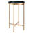 Gold & Navy Blue End Table - Versatile Round Accent Table For Indoor & Outdoor Use