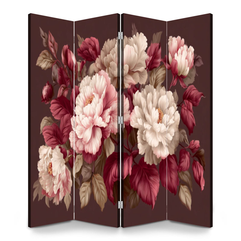 Cloison pliante 4 panneaux Royal Luxurious, H 71 po x l 64 po x P 1 po, 4