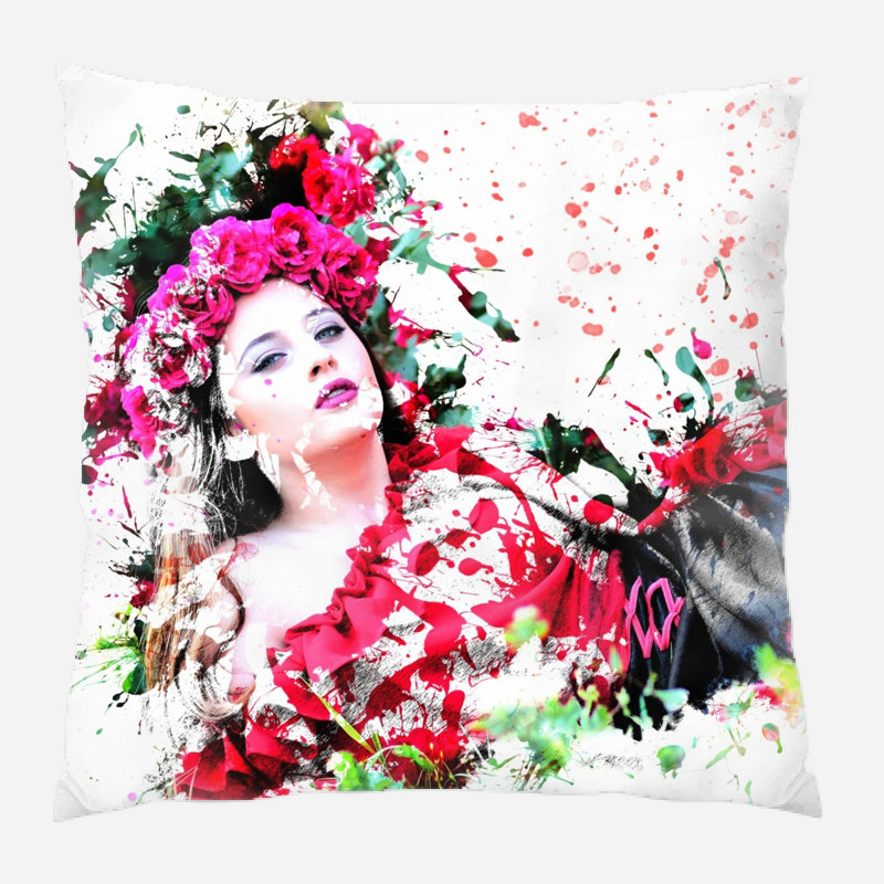 Coussin de fille fille Boissonneault, Microsuède, Intérieur