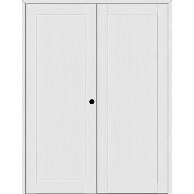 1 Panel Shaker Solid Manufactured Wood Standard Double Door
