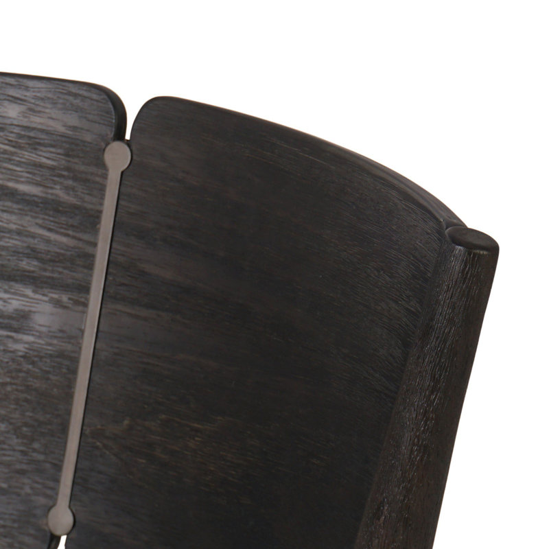 Grady Upholstered Dining Chair, Burnt Parawood