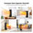 Kloudic Space Heater, 90° Oscillation, 1500W Ptc Ceramic Fast Heating With Remote, Heaters For 260Ft² Bedroom, Office, Home, 5 Modes & Safety Protection